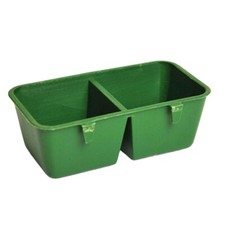 Cage Feeder Cups Hanging Chicken Water Cup Feed Bowls with Hooks 2-Bowl Design