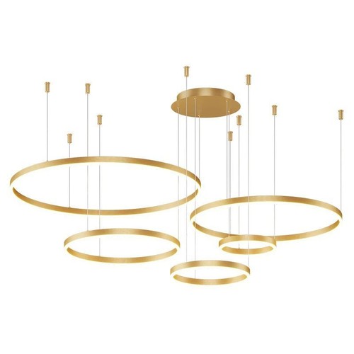 Lámpara LED Redonda Metal Interior Colgante Moderna Ac 110-220 V Multicolor - Imagen 6 de 24