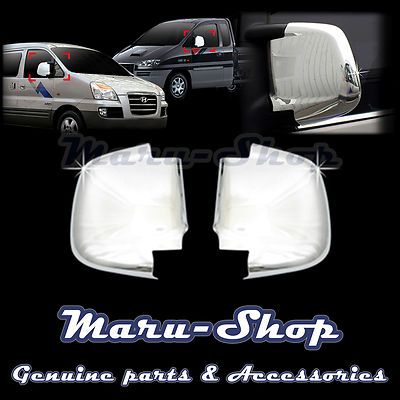 Chrome Side Rear View Mirror Cover Trim for 00~07 Hyundai H-1/H200/Libero