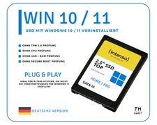 SSD Festplatte mit vorinstallierten Windows 1...