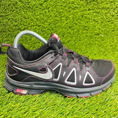 Nike Air Alvord 10 Womens Size 8.5 Black Pink Walking Running Shoes Sneakers