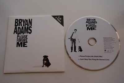 BRYAN ADAMS: PLEASE FORGIVE ME. 2-TRACK FRENCH CARD SLEEVE CD SINGLE