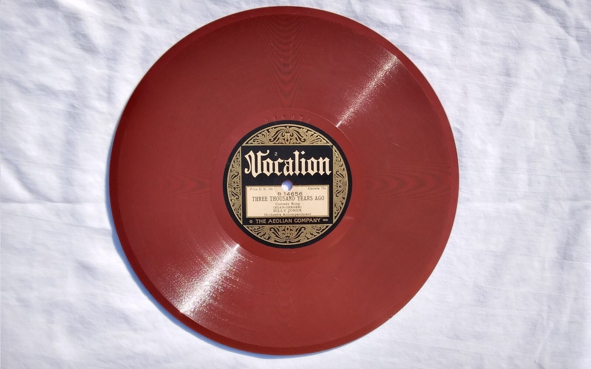 Billy Jones 78rpm Single 10-inch Vocalion Records #14656 Oh Min