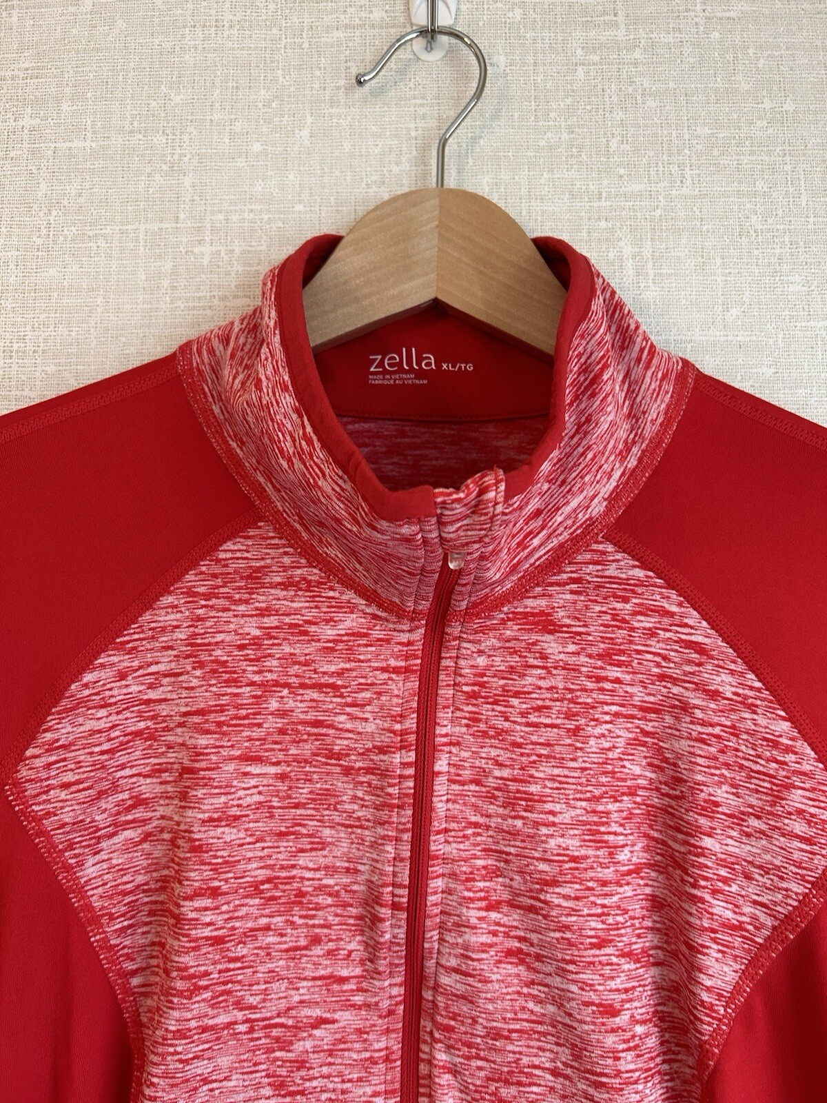 Zella Performance Half Zip Red Jacket Womens Size… - image 5
