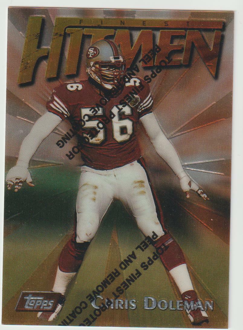 スポーツ選手 hit man 1997 1997 Topps Finest Hitmen #H56-3 Chris Doleman card, Minnesota