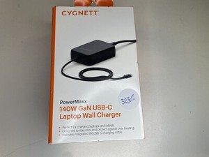 Cygnett PowerMaxx 140W USB-C GaN Laptop Charger (CY4531PDWCH) - New.