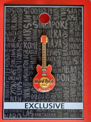 HRC Hard Rock Cafe Munich München Red 3D Core Guitar Series 2017 new