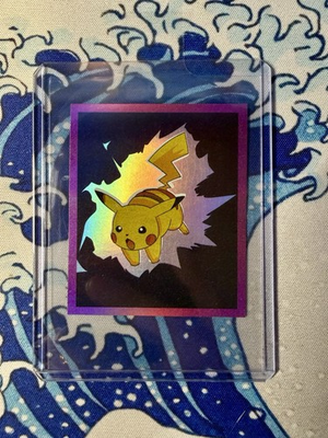 #ad #ad Pokémon Series 2 Album Sticker Holo Special Edition Electric #S Pikachu New ✨ $14.99