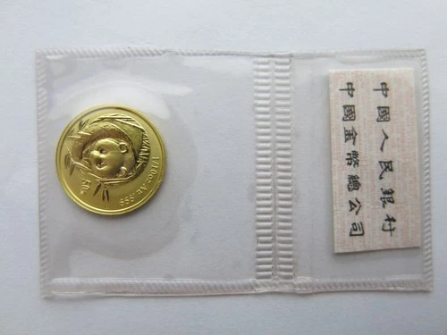 Photo of a 2003 Chinese Gold Panda 1/10 oz from an eBay listing that sold on Jun 29, 2026