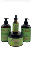 MIELLE Rosemary Mint Strengthening Curly Hair Care Products 4Pcs Bundle Set 