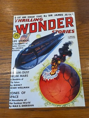 THRILLING WONDER STORIES - 02/38: ADVENTURE HOUSE By Manly Wade Wellman & Max C.