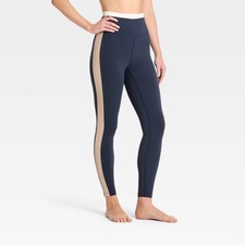 Women's Everyday Soft Ultra High-Rise Ribbed Colorblock 7/8 Leggings - All In