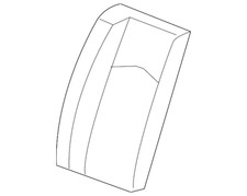 Genuine GM Ebony Rear Driver Side Seat Back Cover 20820179