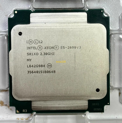 Intel Xeon E5-2699 V3 2.3GHz 18 Core 36Threads 45M L3 Cache LGA 2011-3 Processor