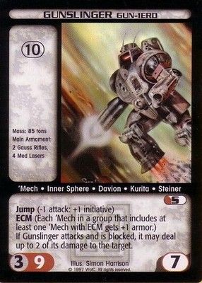 Gunslinger (GUN-1ERD) - Mercenaries - Battletech CCG