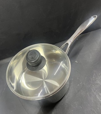 WOLFGANG PUCK Bistro Elite Collection 3qt Saucepan With Glass Lid, Stainless