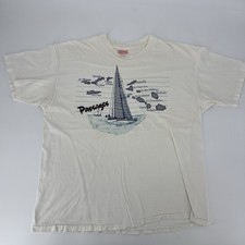VTG 80s Single Stitch T-Shirt - Sailing Passages - Mens XL Tee - Made in USA