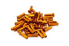 Merritt 14g Bicycle Spoke Nipples - Bmx Spoke Nipples - 40pk - Dark Gold