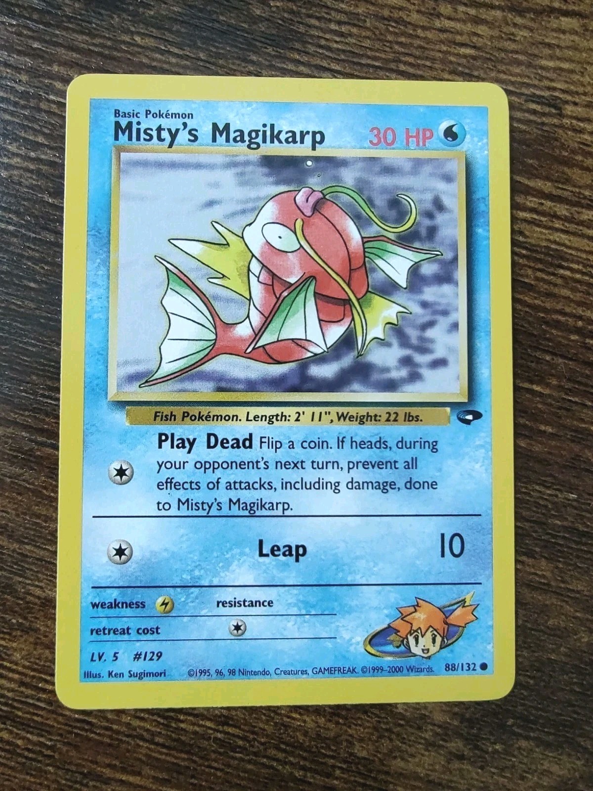 Pokemon Gym Challenge Misty's Magikarp 88/132