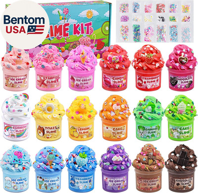 18 Pack Slimes, Slime Kids, Butter Cloud Slime Kit for Girls Ages 8-12, Toys for