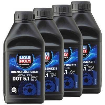Bremsflüssigkeit LIQUI MOLY DOT 5.1 EV synthetisch Bremse schmieren 4 X 1 Liter