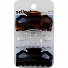 3 Pack Scunci Effortless Beauty Hair Clips, 3 Ct