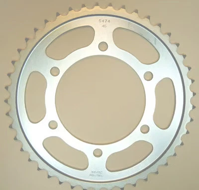 Roda dentada traseira de aço Sunstar - 46T motocicleta ATV/UTV bicicleta de rua sujeira 2-547446 - Imagem 2 de 4