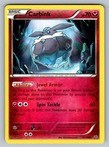 Carbink 47/108 Rare XY - Roaring Skies