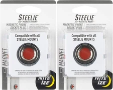 Nite Ize Steelie 360° Magnetic Mount Magnetic Phone Socket Plus (2-Pack)