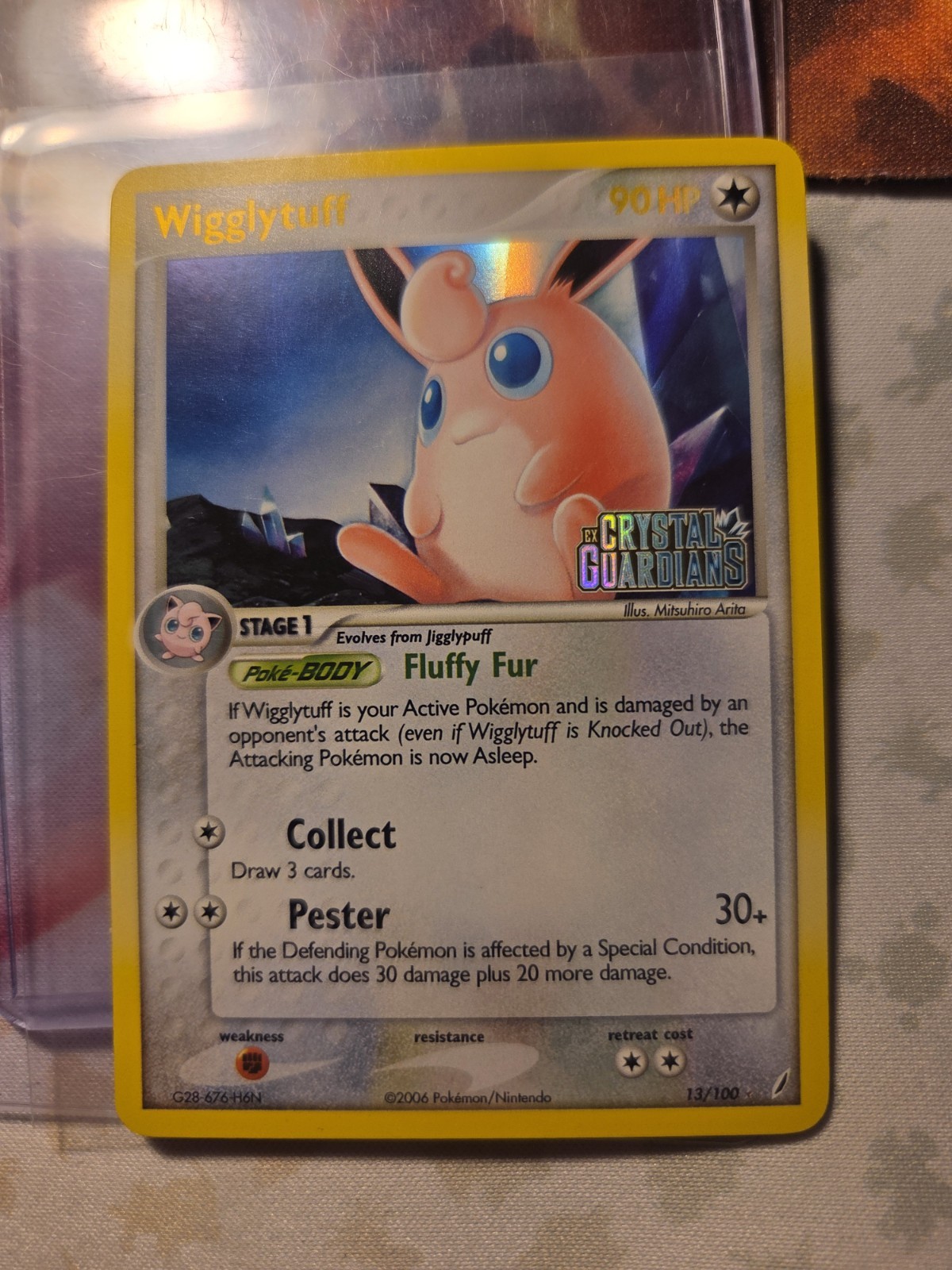 Wigglytuff 13/100 Pokemon TCG Crystal Guardians Reverse Holo NM WOW LOOK BEST