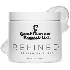 Gentlemen Republic 8Oz Refined Hair Gel - Professional Formula for 24 Hour Shine