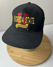 Florida State Seminoles Vintage 90’s SnapBack Hat Black Wool Head Start FSU