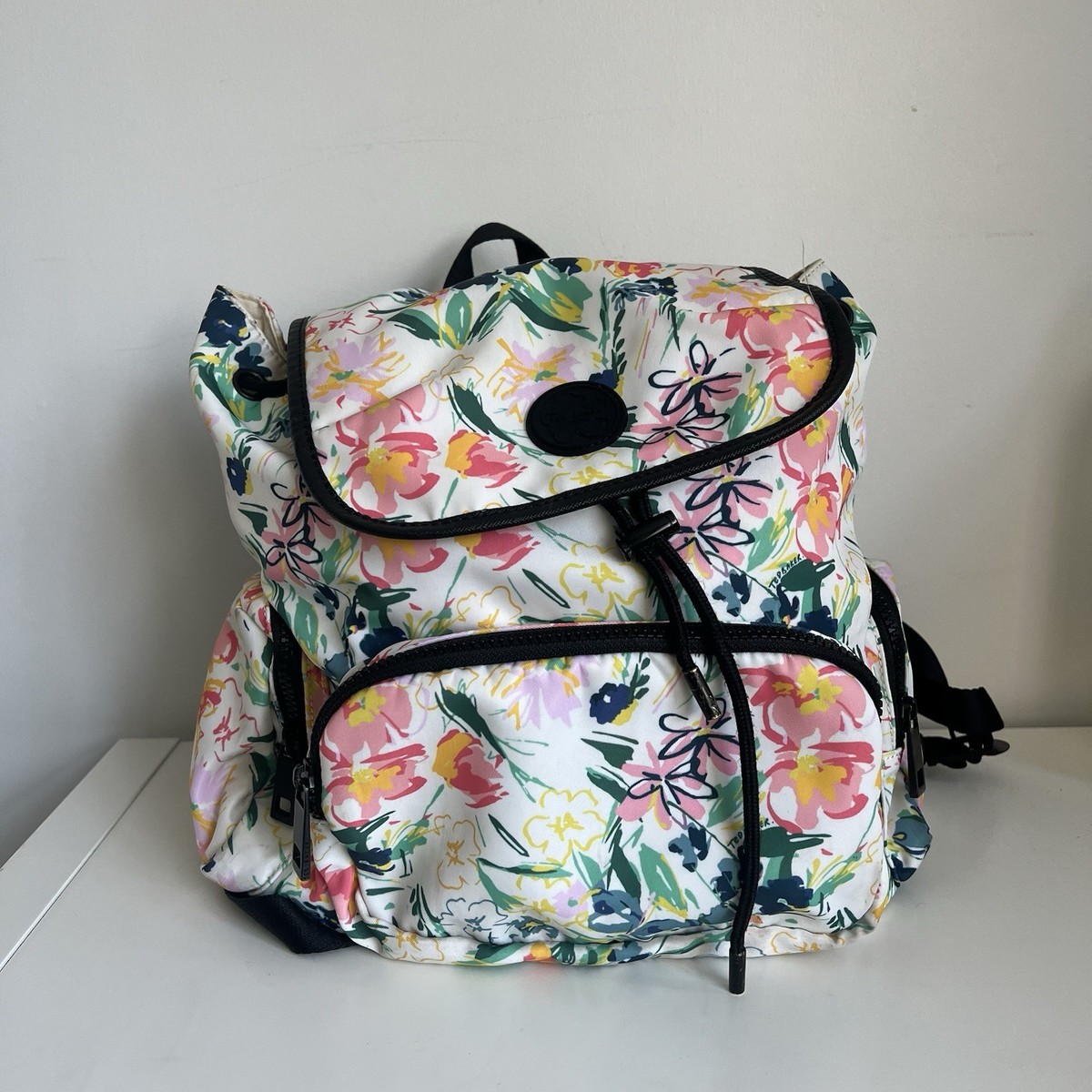 Ted Baker Magnolia Women's Girls Backpack Flower Print Nylon