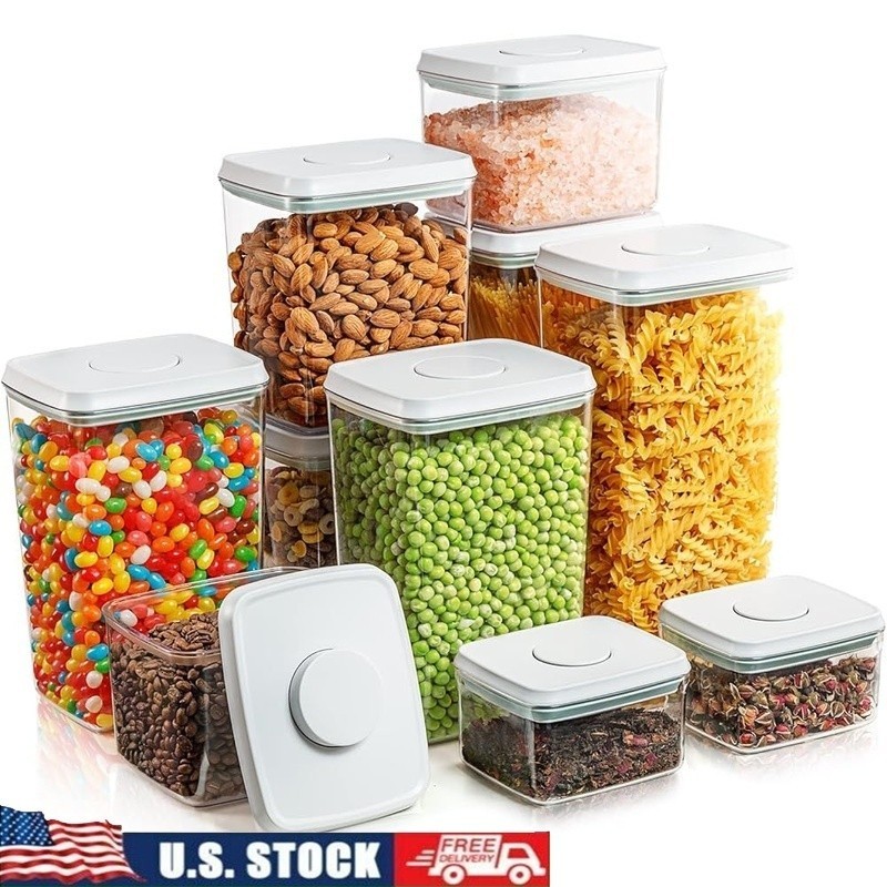 Airtight Food Storage Containers 10 Piece Stackable Set