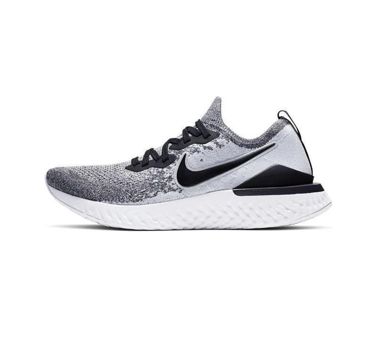 Nike Epic React Flyknit 2 White Black Men Running Shoes BQ8928-101 Size 14 Epic React Flyknit 2  main image 2