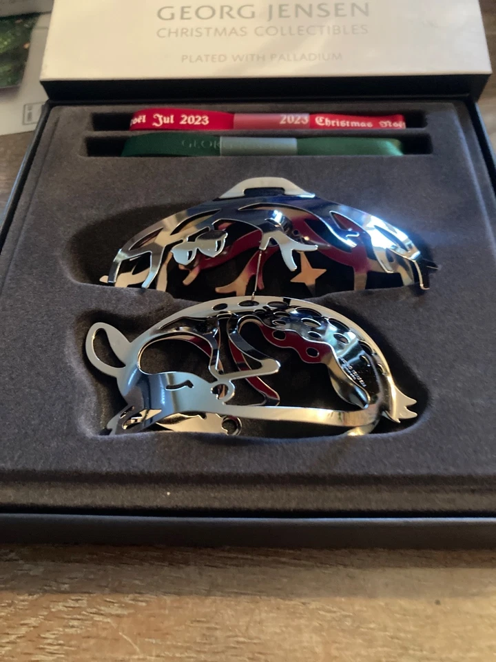 Georg Jensen Christmas deer mobile palladium plated bnib - Image 2 of 3