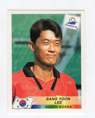 figurine - FOOTBALLERS FRANCE 98 1998 PANINI - number 345 SOUTH KOREA LEE