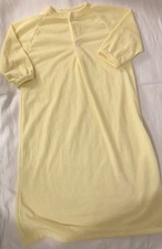 Vintage Unisex Baby Sleeper Gown Sack Yellow