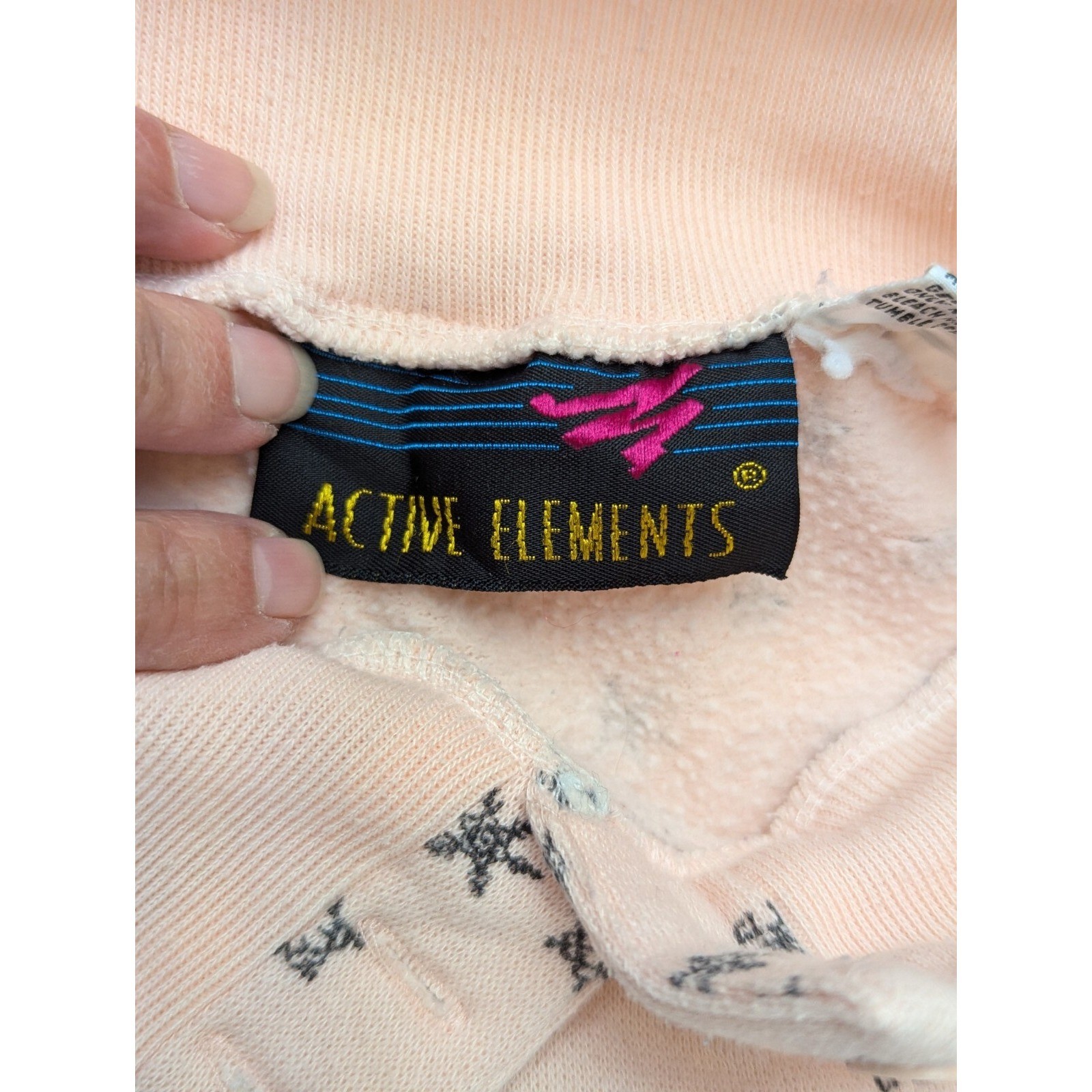 Active Elements Pullover Pink Snowflakes Sweatshi… - image 5