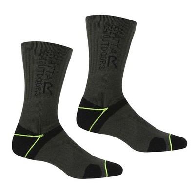 Regatta Herren Socken Blasenschutz 2 Stück schwarz UK Größe S