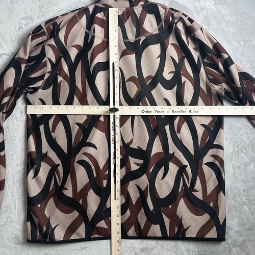 ASAT Camouflage Shirt Mens XL Camo Tribal 1/4 Zip Stretch Fleece Lined Hunting - Picture 9 of 12