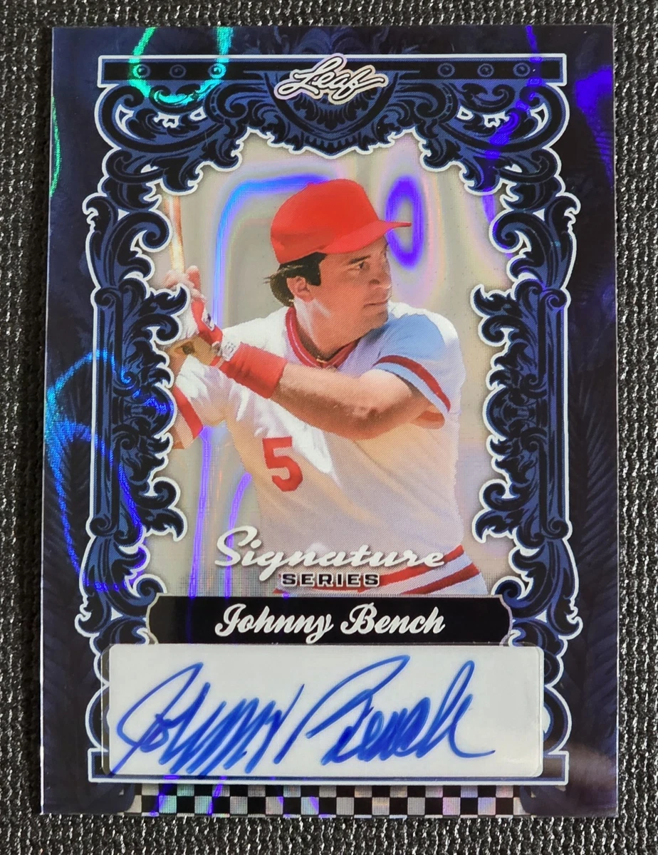 [12シリ]johnny bench auto mlb JOHNNY BENCH CINCINNATI REDS NL MVP 70,72 PSA AUTHENTICATED SIGNED