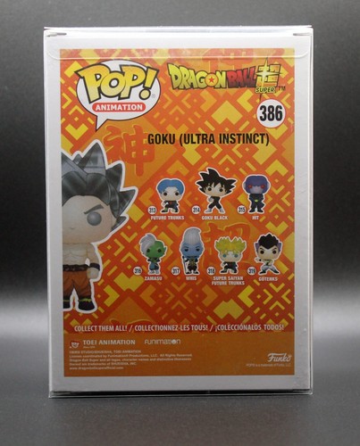 Funko POP Goku Action Figure (Ultra Instinct) #386 + PROTETTORE - Foto 3 di 6