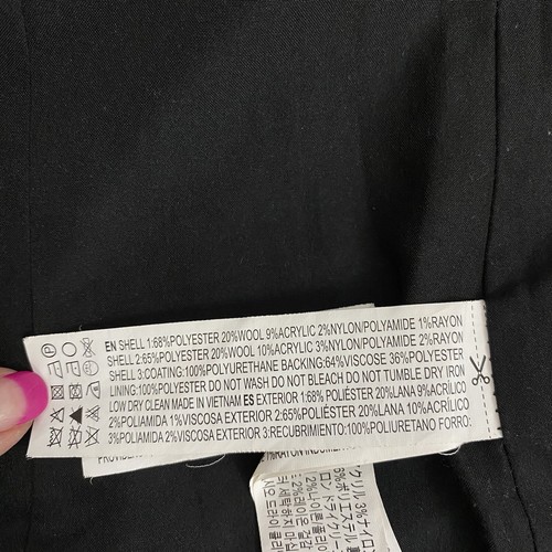 Forever 21 XXI Blazer Womens XS Wool Houndstooth Waterfall Work Office Jacket - Picture 13 of 14
