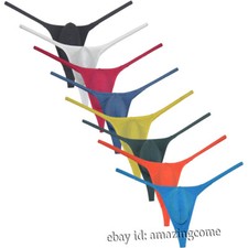 Lot Men Micro String Thong Minimal Coverage Underwear Male Contour Pouch Tangas