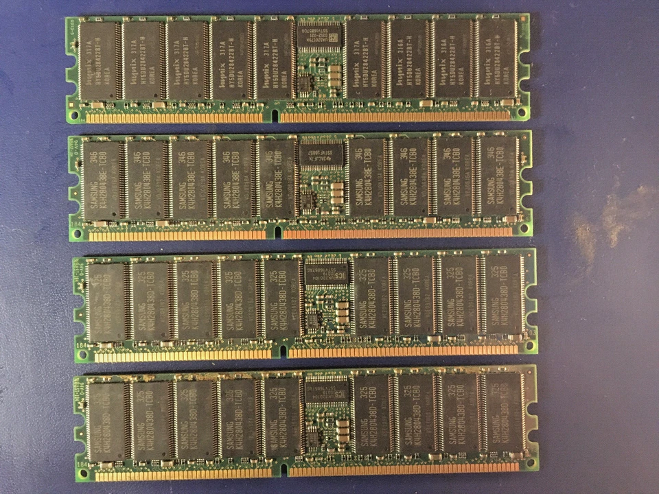 HP / Compaq 1GB Server Memory 4x 256MB ECC PC2100 DDR 261583-031 - Image 2 of 2