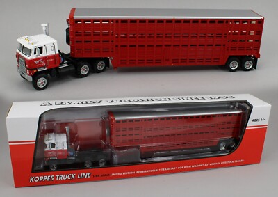 DCP 1:64 *KOPPES TRUCK LINE* International Transtar & Vintage Wilson Livestock