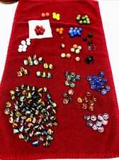 Vintage Glass Marble Lot 175 Onions Cats Eye Swirlies Akro Just Under 2 Lbs