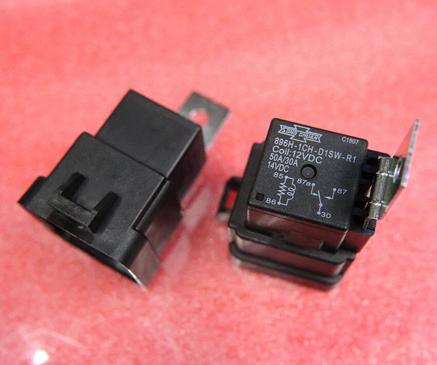 5PCS Songchuan 896H-1CH-D1SW-R1 12VDC 50A Power Relay 5 Pins - Image 2 of 2