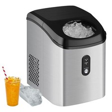 Countertop Nugget Ice Maker 33lbs/24H with Crunchy Chewable Ice Cubes Rapid